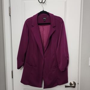 Torrid Deep Purple  Ponte Knit Blazer